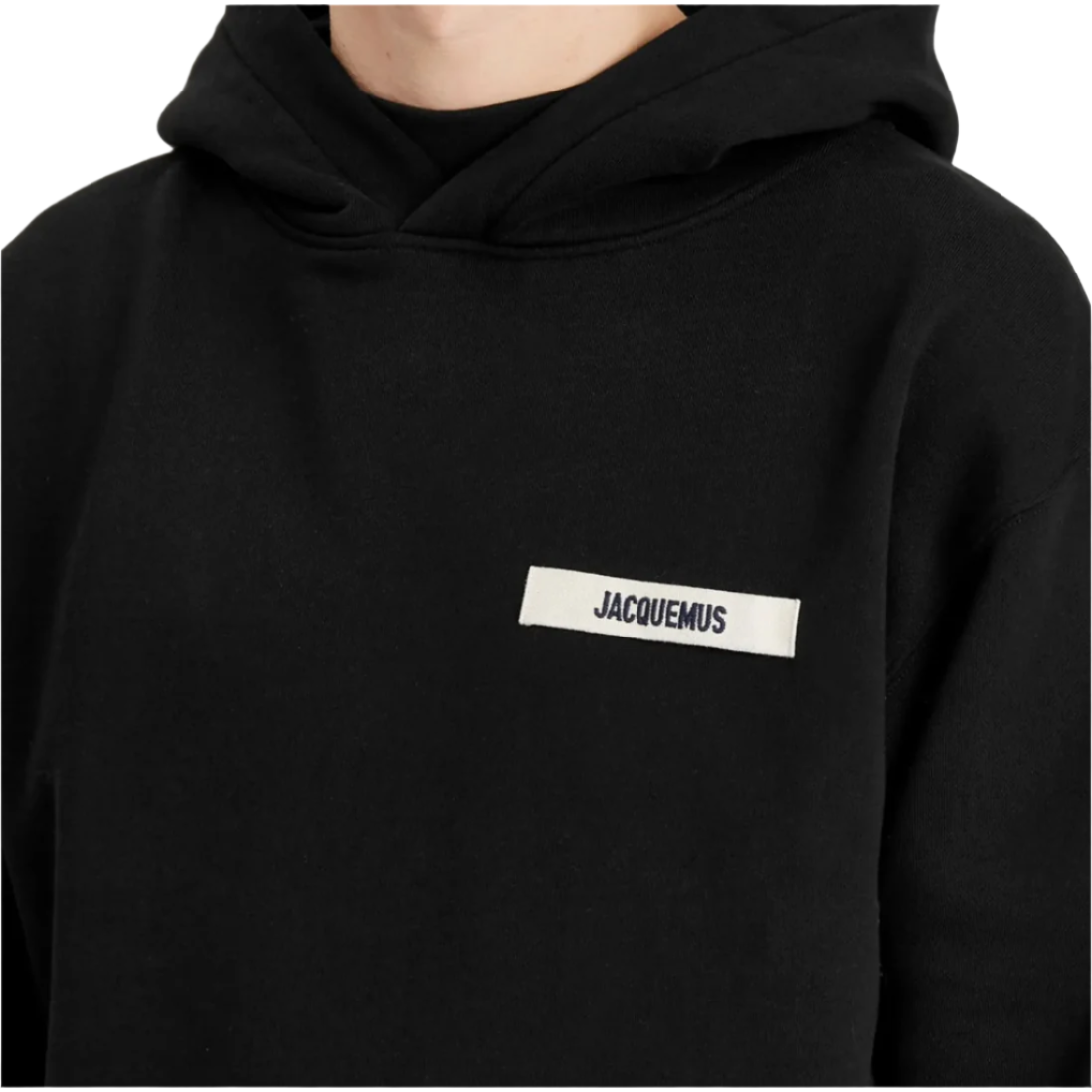 Jacquemus Gros Grain Logo Hoodie Black