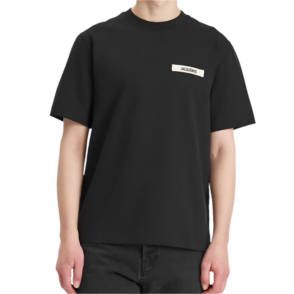 Jacquemus Gros Grain Logo T-Shirt Black