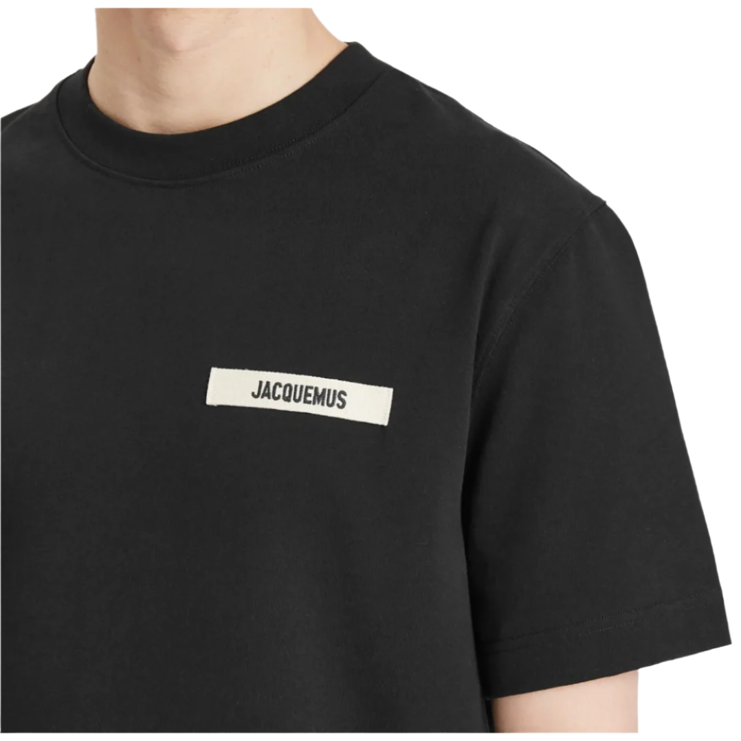 Jacquemus Gros Grain Logo T-Shirt Black