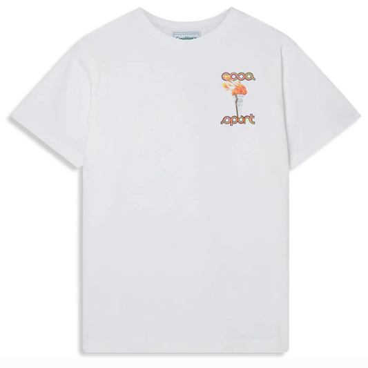 Casablanca La Flamme Du Sport T-Shirt White