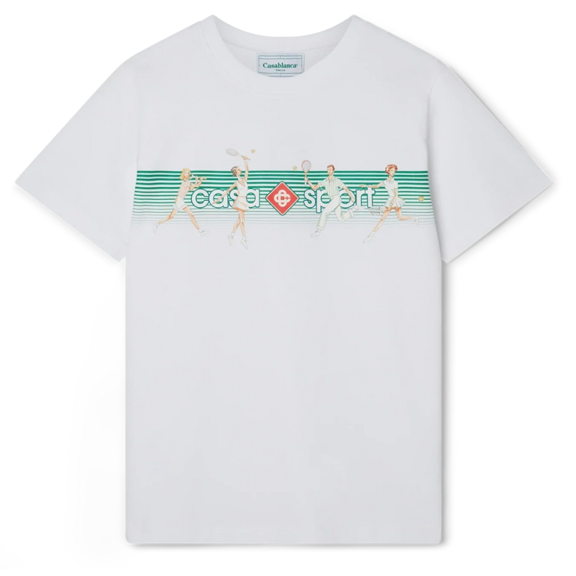 Casablanca Playful Stripes T-Shirt White