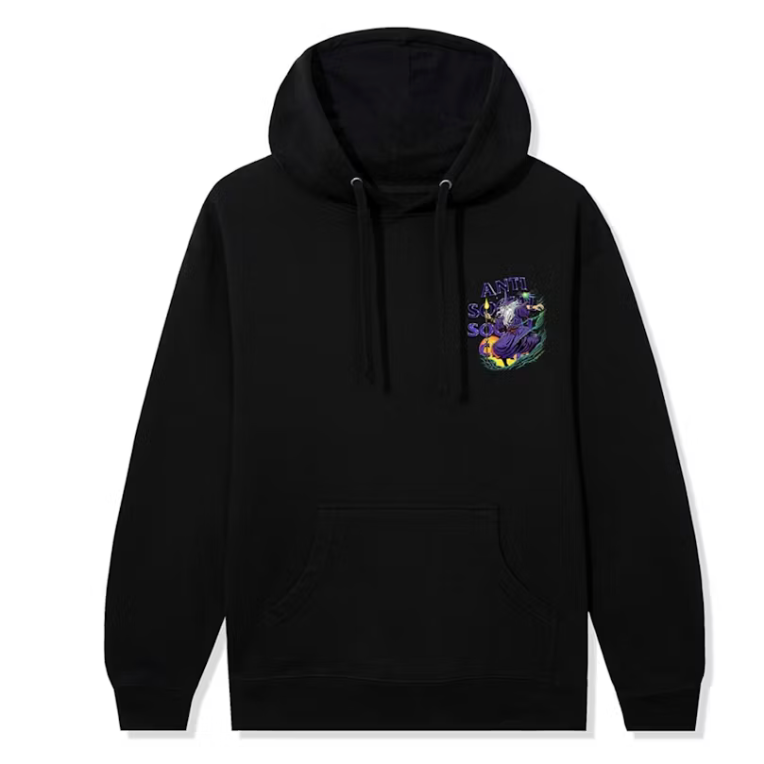 Anti Social Social Club Sleave Hoodie Black