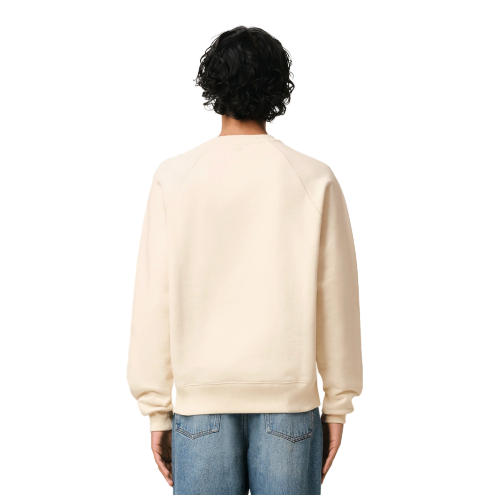 AMI Paris Ami De Coeur Sweatshirt White Cream Red