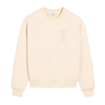 AMI Paris Ami De Coeur Sweatshirt White Cream