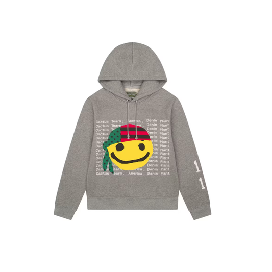 Denim Tears x CPFM Cactus Smiley Hoodie  Grey