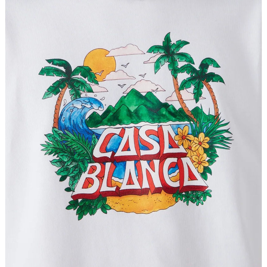 Casablanca Beach Wave T-Shirt White