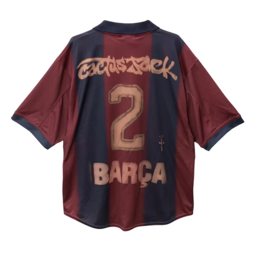 Travis Scott x Nike x FC Barcelona Retro 2000/01 Home Skeleton Jersey
