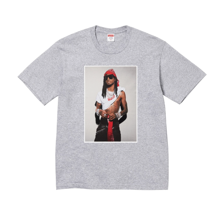 Supreme Playboi Carti Tee Heather Grey