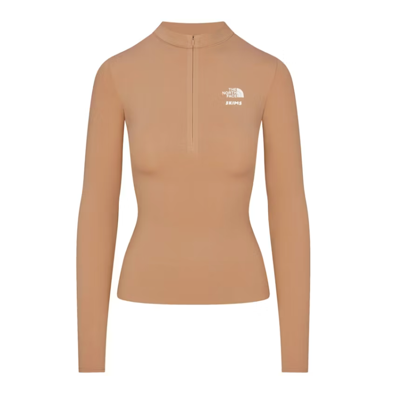 SKIMS x TNF Refina Long Sleeve Top Ochre
