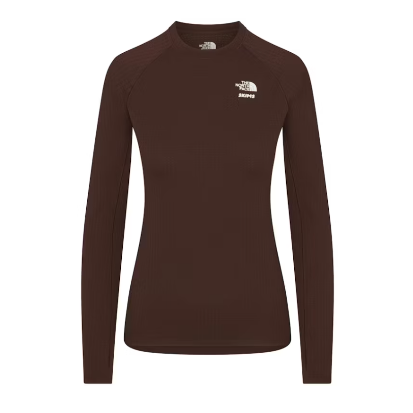 SKIMS x TNF Dotknit Long Sleeve Top Cocoa