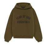 Fear of God Essentials Fleece Hoodie Olive