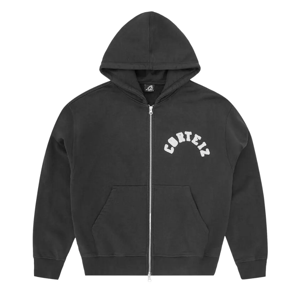 Corteiz Colly Arch Zip Hoodie Black | Corteiz | KershKicks