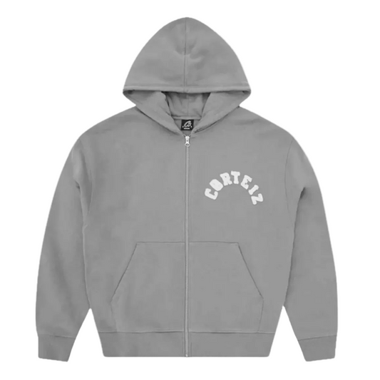 Corteiz Colly Arch Zip Hoodie Pewter