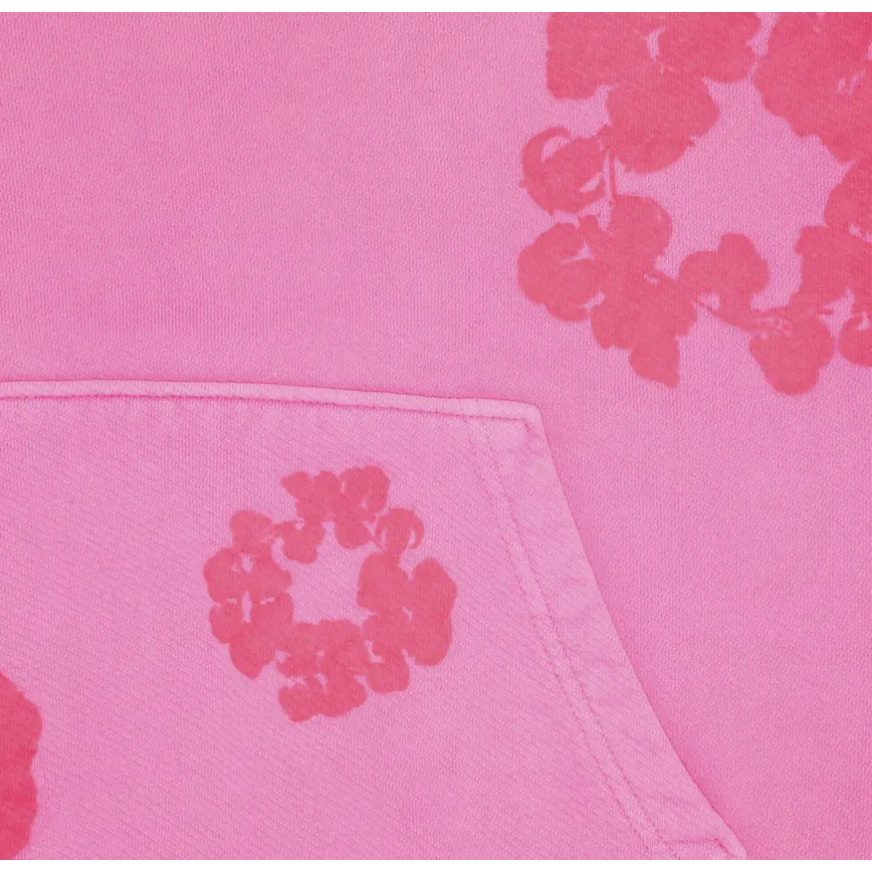 Denim Tears Mono Cotton Wreath Hoodie Pink
