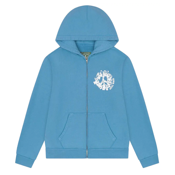 Denim Tears Denim University Zip Hoodie Light Blue | Denim Tears