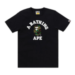 BAPE 1st Camo College Tee (FW25) Black x Yellow