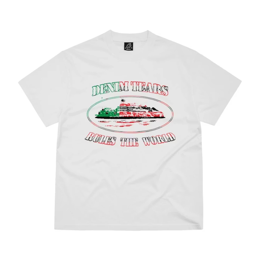 Corteiz x Denim Tears Alcatraz T-Shirt White