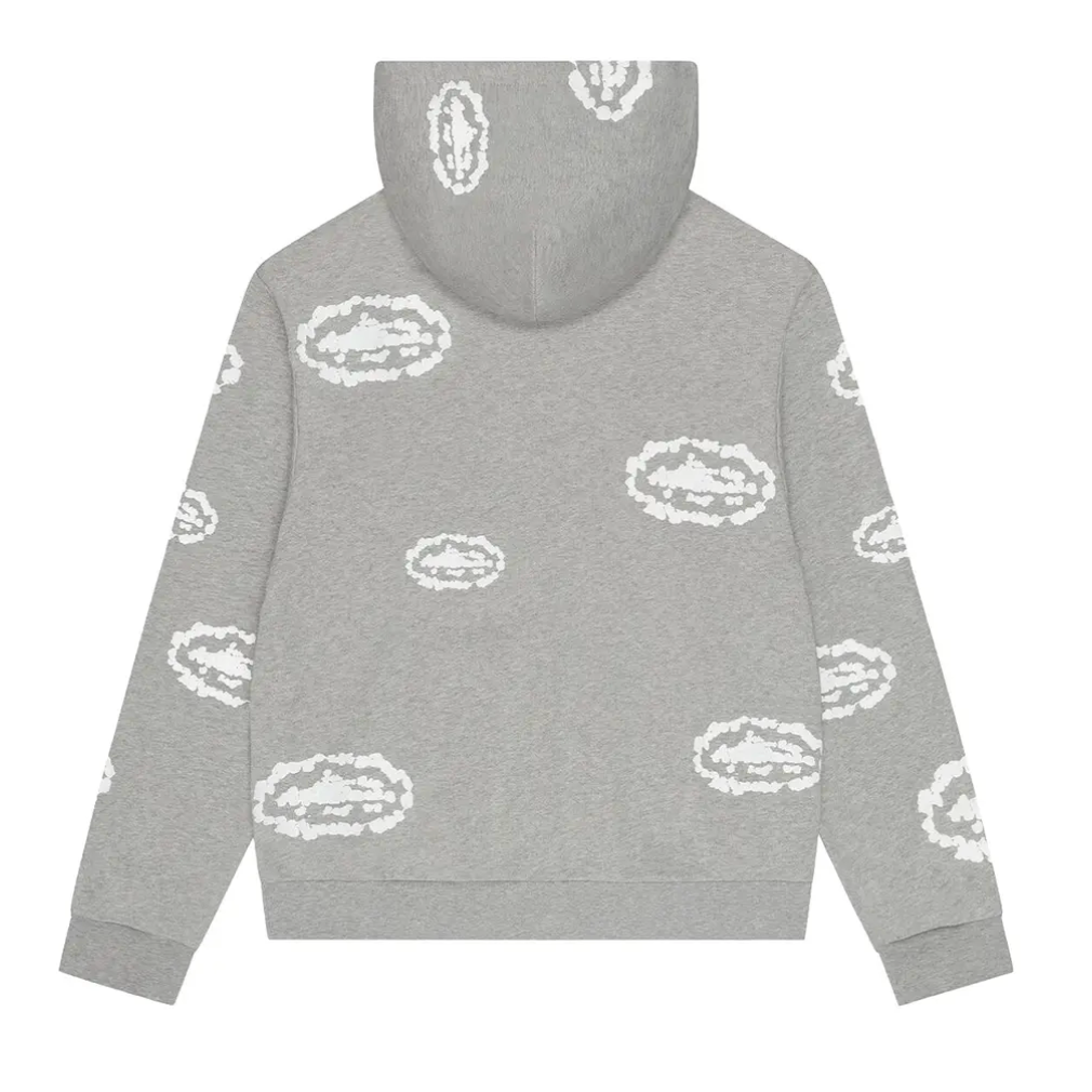 Corteiz x Denim Tears Zip Up Hoodie Grey