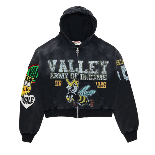 Vale Forever Army Zip Up Black