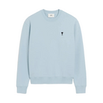 Ami Paris Ami De Couer Crewneck Sweatshirt Ciel