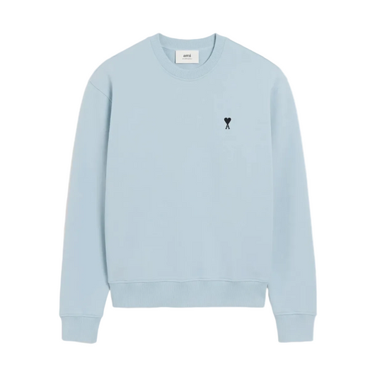 Ami Paris Ami De Couer Crewneck Sweatshirt Ciel