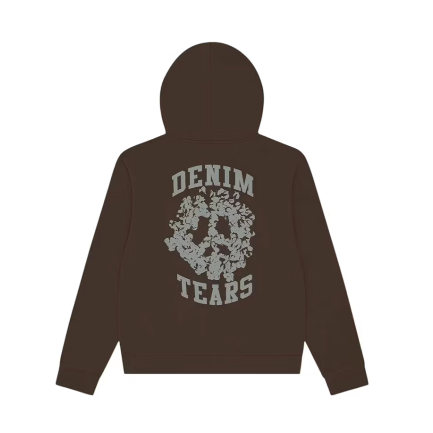 Denim Tears Denim University Zip Hoodie Brown