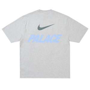 Palace Nike front swoosh T-shirt Grey Marl | Palace | KershKicks