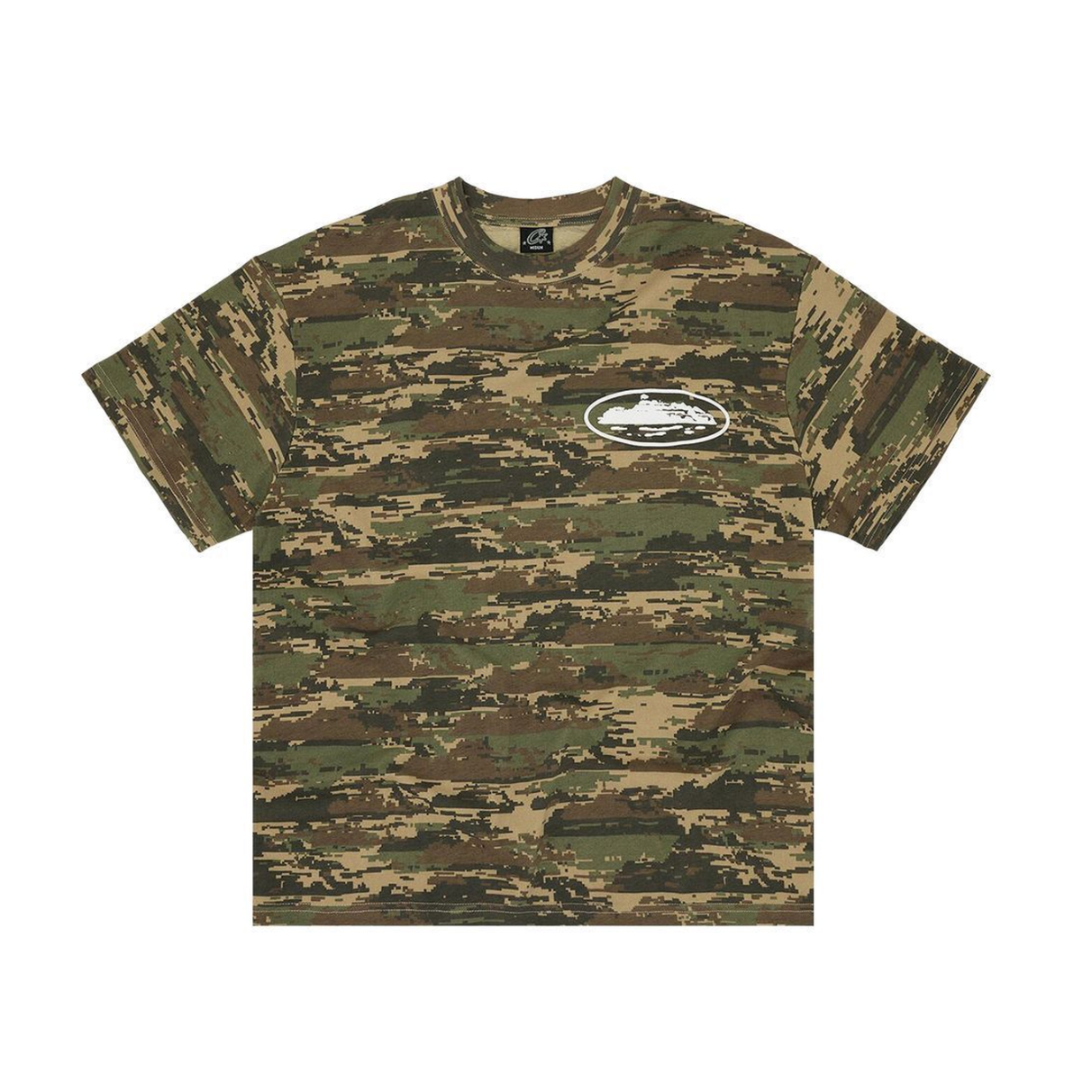 Corteiz Island Puff Print Tee Digi Camo