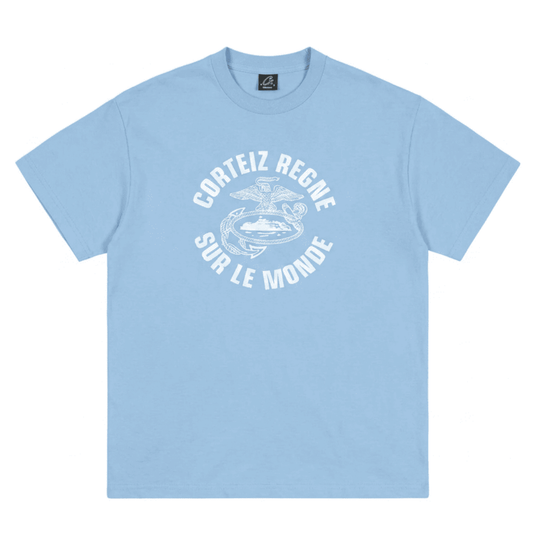 Corteiz Regne Sur Le Monde Tee Baby Blue