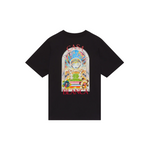 Casablanca Black Tennis Landscape Short Sleeve T‑Shirt