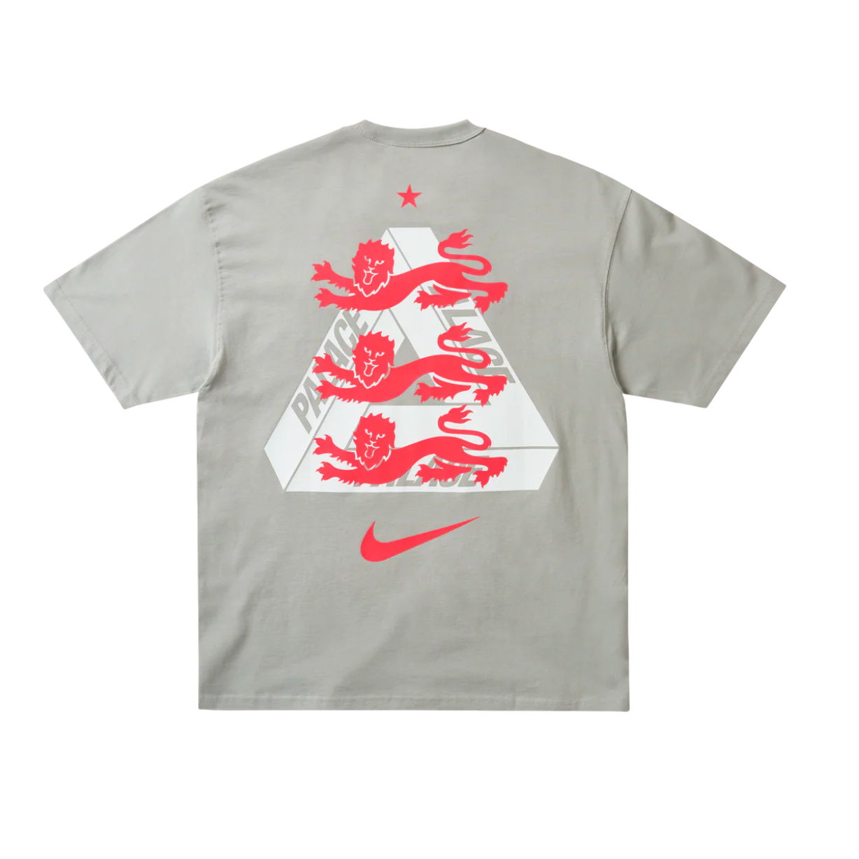 Palace x Nike England T-shirt Pewter Grey