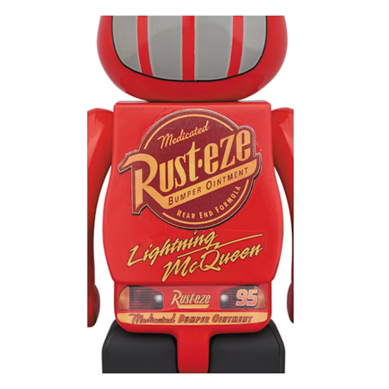 Bearbrick x Disney Pixar Lightning McQueen 1000% Red
