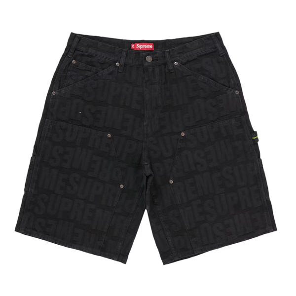 Supreme Denim Shorts 32 シュプリーム Supreme Repeat Jacquard Double Knee Denim Short Black | Supreme