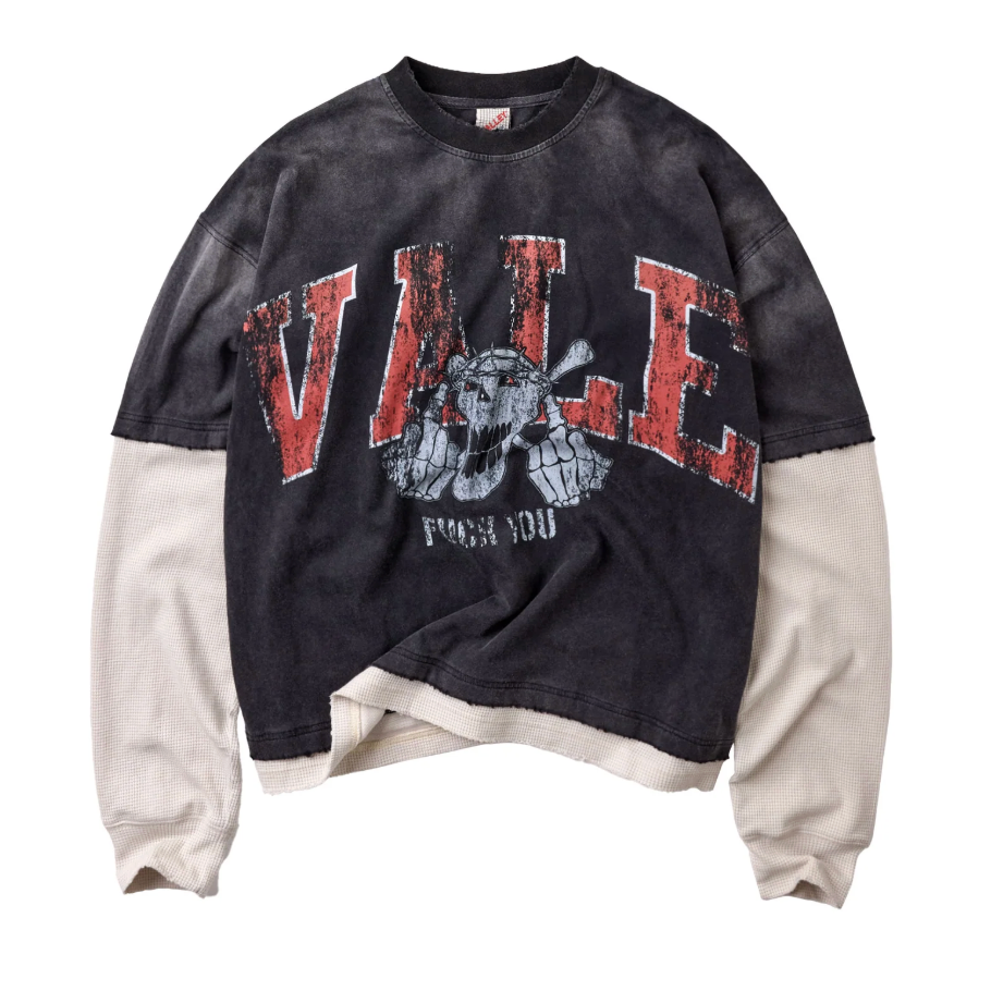 Vale Forever Big Brother Long Sleeve Waffle Tee
