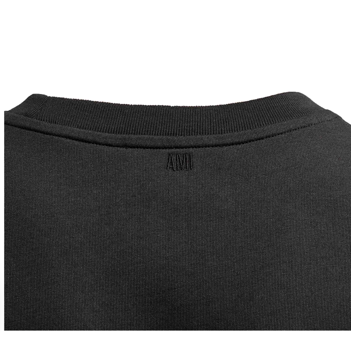 Ami de coeur Black cotton stitch logo t-shirt