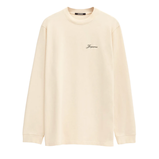 Jacquemus The London T-shirt Long Sleeve Beige