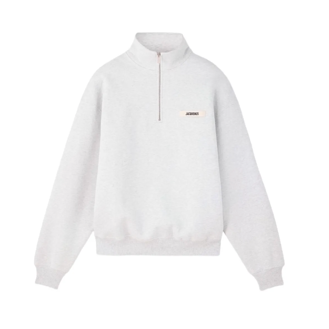 Jacquemus Gros Grain Zip Sweat Grey