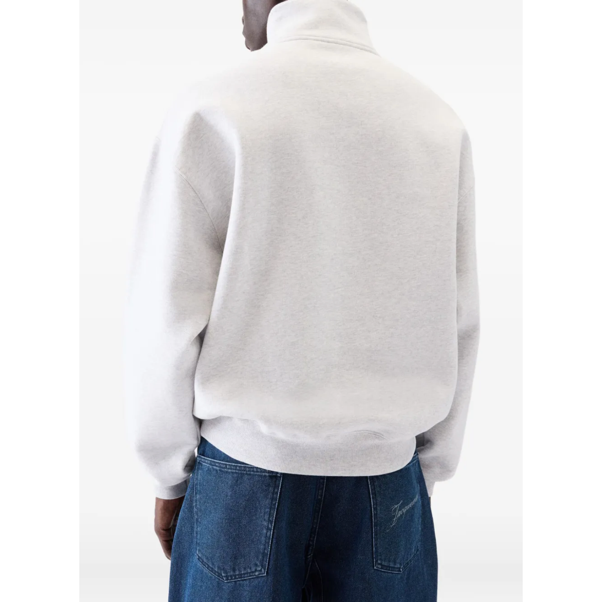Jacquemus Gros Grain Zip Sweat Grey