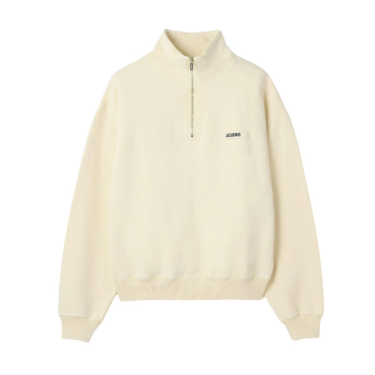 Jacquemus Gros Grain Zip Sweat Beige