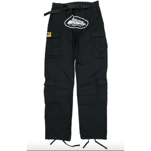Corteiz 5 Starz Special Edition Black Guerillaz Cargo Pant Black by Corteiz in Track Pants. Available at KershKicks for £195.00. A must-have for fans of Corteiz looking to elevate their style with this Track Pants.