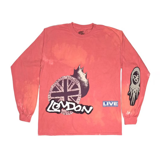 Travis Scott 02 A Sight To See Long sleeve coral by Travis Scott in Clothing. Available at KershKicks for £150.00. A must-have for fans of Travis Scott looking to elevate their style with this T-Shirt.