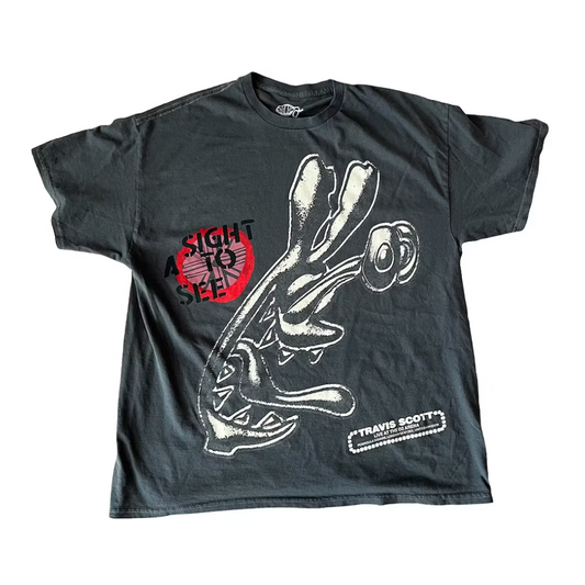 Travis Scott a sight to see short sleeve charcoal by Not specified in Clothing. Available at KershKicks for £150.00. A must-have for fans of Not specified looking to elevate their style with this T-Shirt.