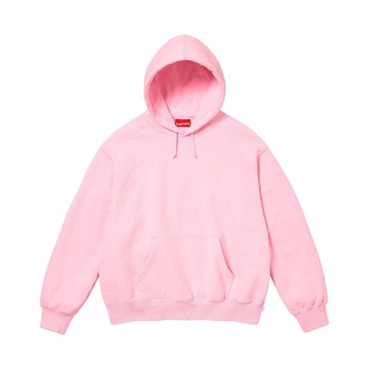 Supreme Satin Applique Hooded Sweatshirt - Light Pink