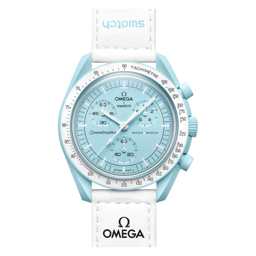 オメガ　スウォッチ　ウラヌス　OMEGA Swatch Uranus Swatch x Omega Bioceramic Moonswatch Mission to Uranus | Swatch