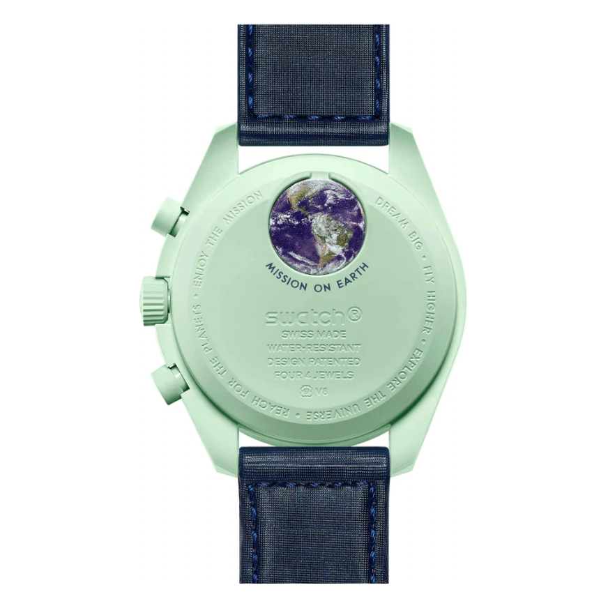 Swatch x Omega Bioceramic Moonswatch Mission to Earth by Swatch in Clothing Accessories. Available at KershKicks for £325.00. A must-have for fans of Swatch looking to elevate their style with this Accessories.