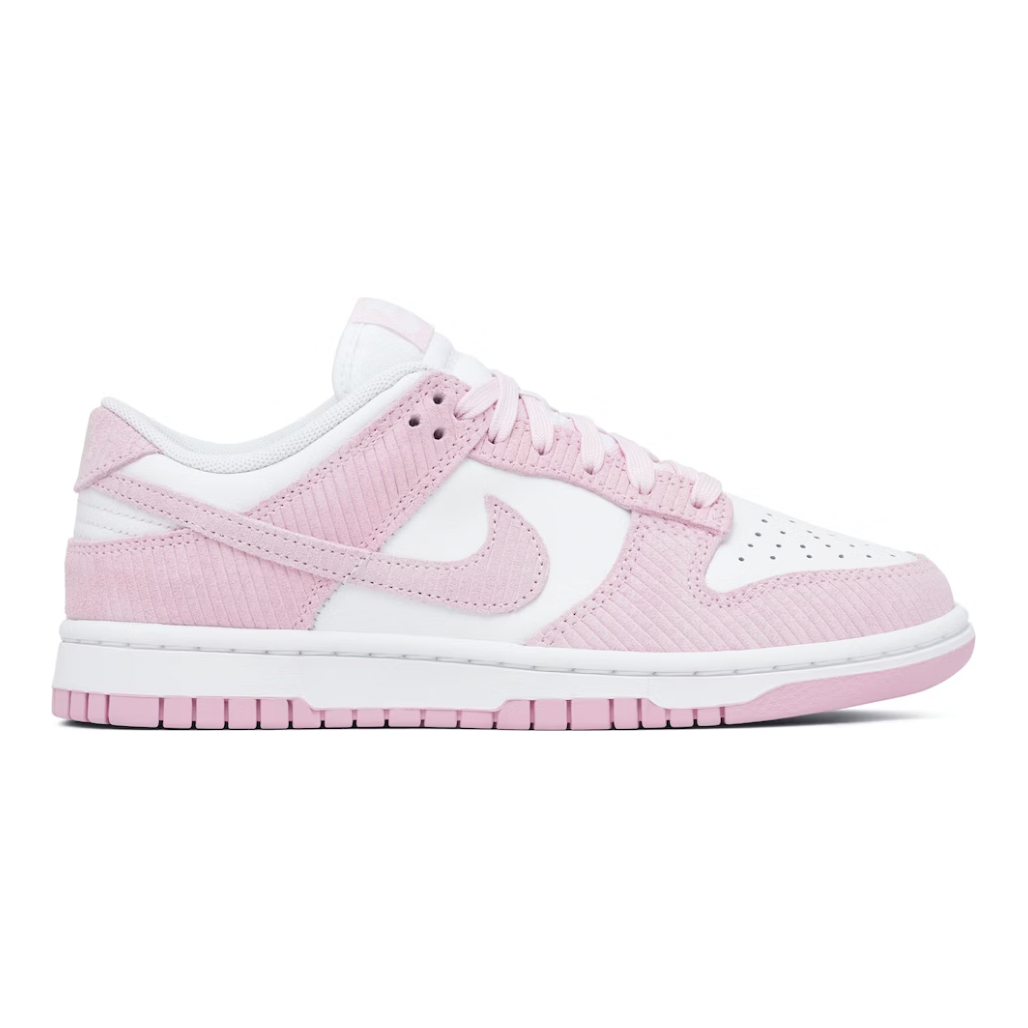 Nike Dunk Low Pink Corduroy (Women's) by Nike in Shoes. Available at KershKicks for £200.00. A must-have for fans of Nike looking to elevate their style with this Shoes.