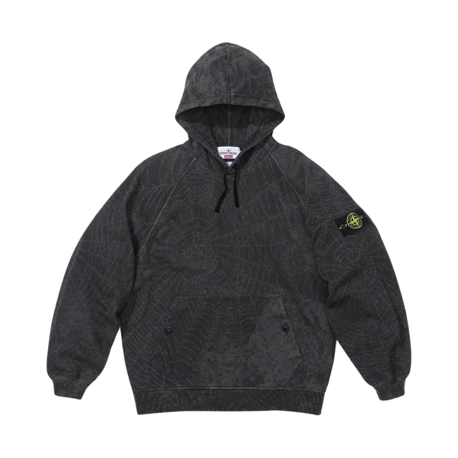 Supreme Stone Island Hooded Sweatshirt (FW23) Black from Supreme