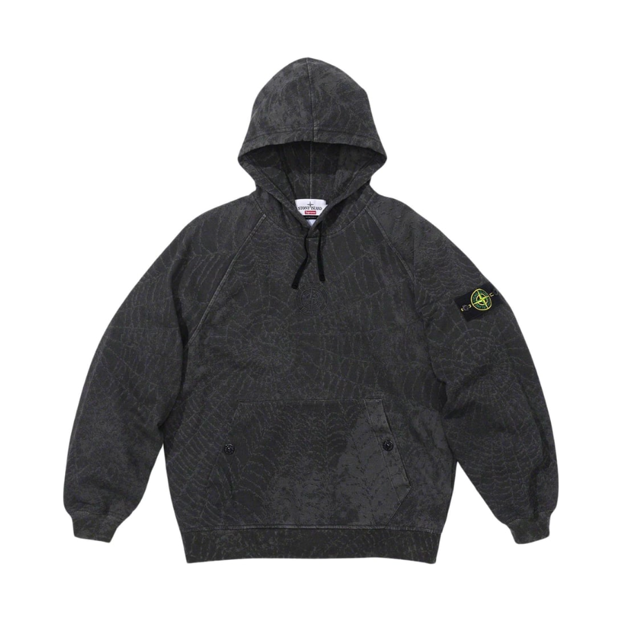 Supreme Stone Island Hooded Sweatshirt (FW23) Black by Supreme in . Available at KershKicks for £450.00. A must-have for fans of Supreme looking to elevate their style with this Hoodie.
