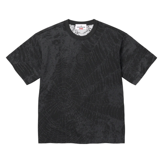 Supreme Stone Island S/S Top (FW23) Black by Supreme in . Available at KershKicks for £200.00. A must-have for fans of Supreme looking to elevate their style with this T-Shirt.