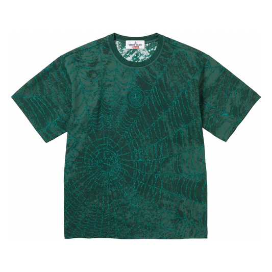 Supreme Stone Island S/S Top (FW23) Dark Green by Supreme in . Available at KershKicks for £200.00. A must-have for fans of Supreme looking to elevate their style with this T-Shirt.